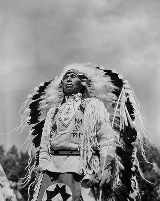 Chief at prayer