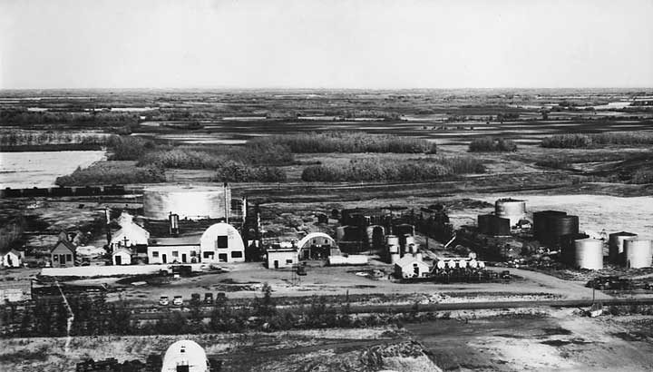 An aerial view of the Excelsior Refinery