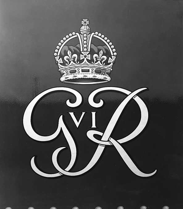 The Royal Cypher on cars in the Royal Train during the 1939 Royal Tour of Canada