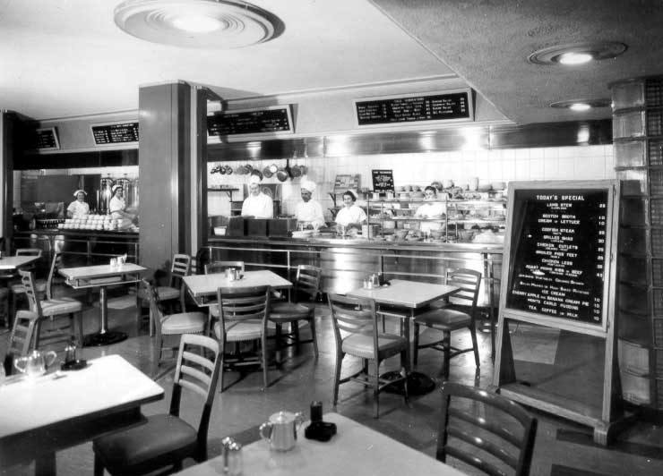 Hotel Vancouver basement cafeteria