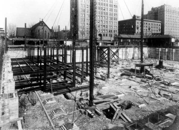 Construction of the Hotel Vancouver