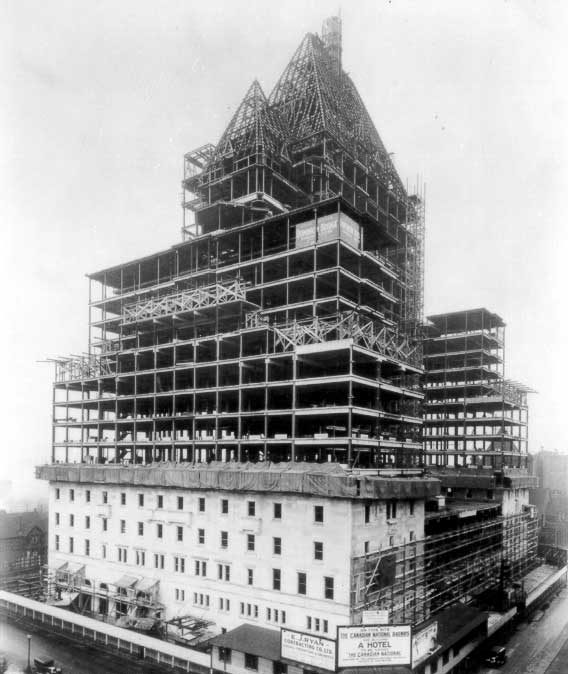 Semi complete construction of the Hotel Vancouver