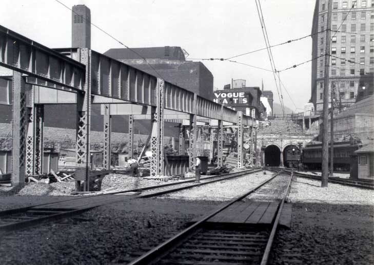 Construction of the Montreal terminal