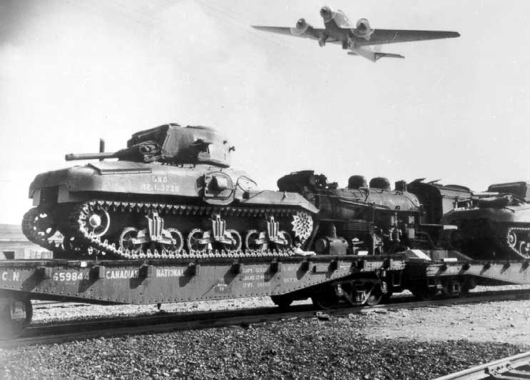 Tank cars waiting movement to Halifax