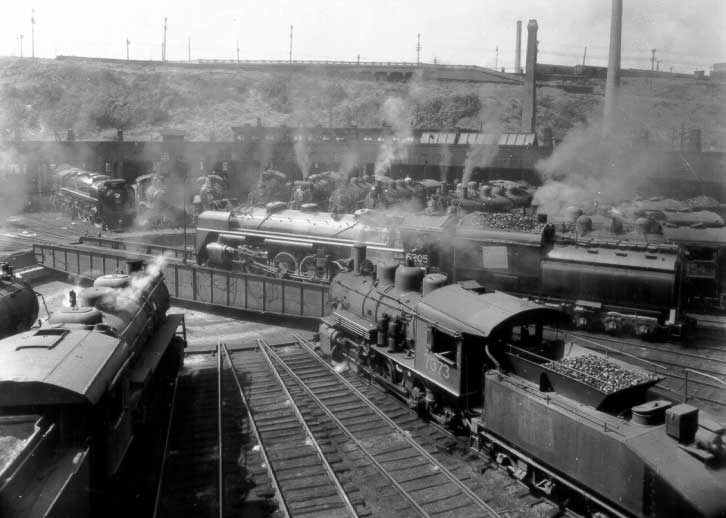 Steam locomotives utilizing the Turcot roundhouse