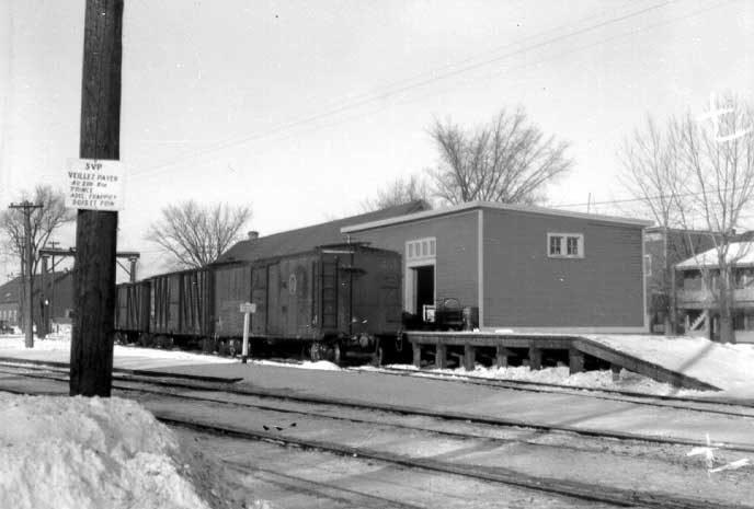 Freight sheds at Sorel Station