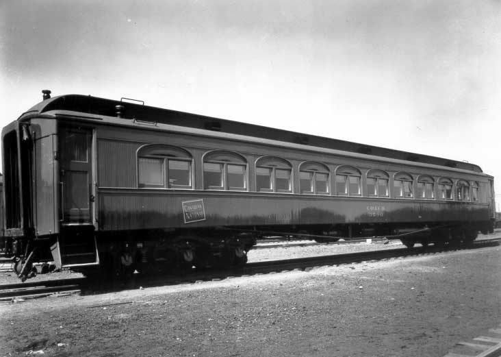 Exterior view of remodeled day coach 3590