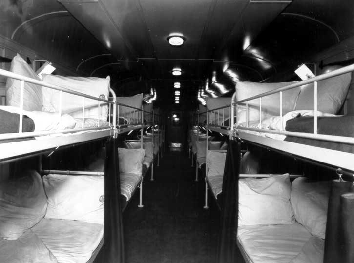 Beds in a new hospital car