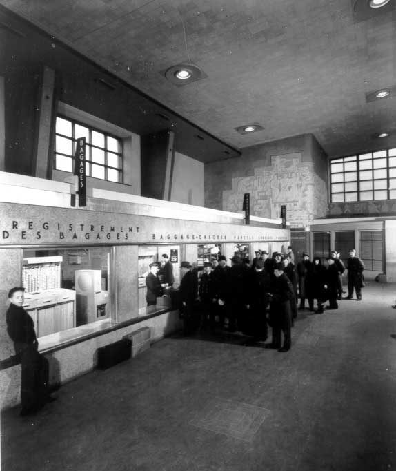Baggage and parcel area of Montreal's Central Station