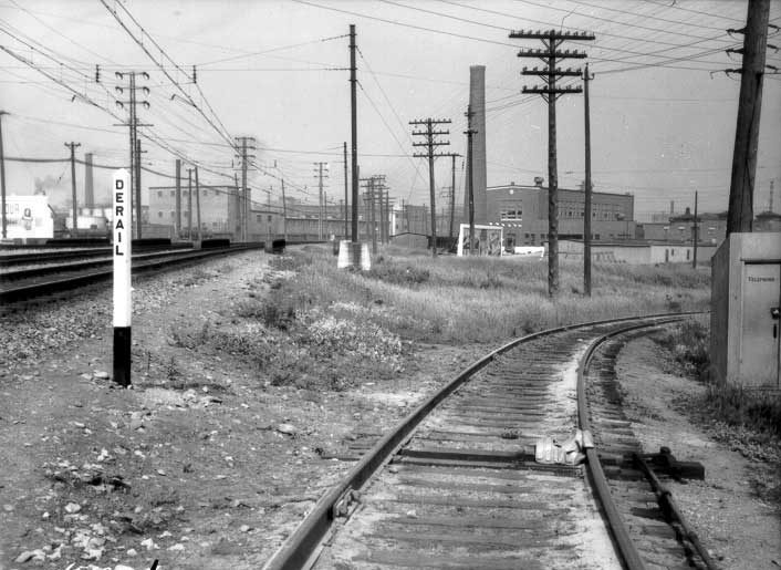 Designated derail section of track to prevent accidents