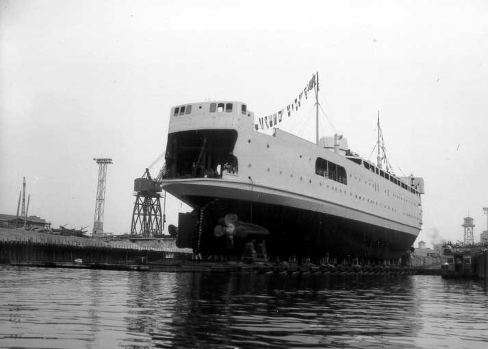 The Abegweit prior to launch