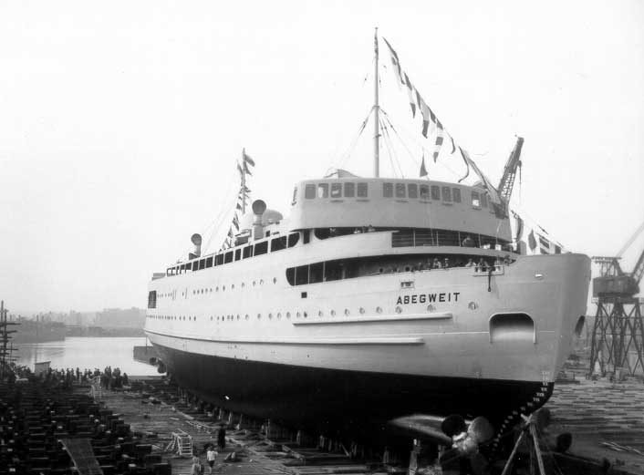 CNSS Abegweit docked in Sorel, Quebec prior to launch
