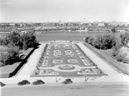 Flower garden located in front of the Legislative Building