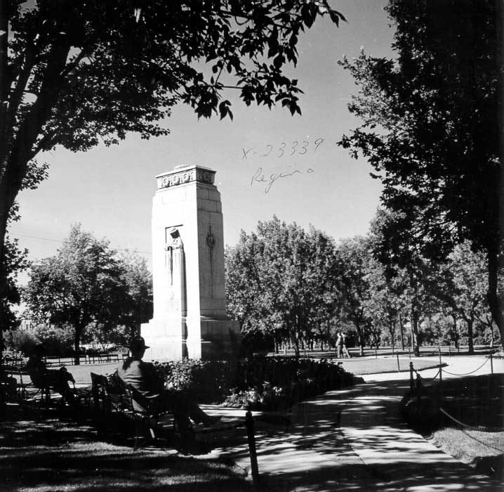 Cenotaph located in Victoria Park, Regina