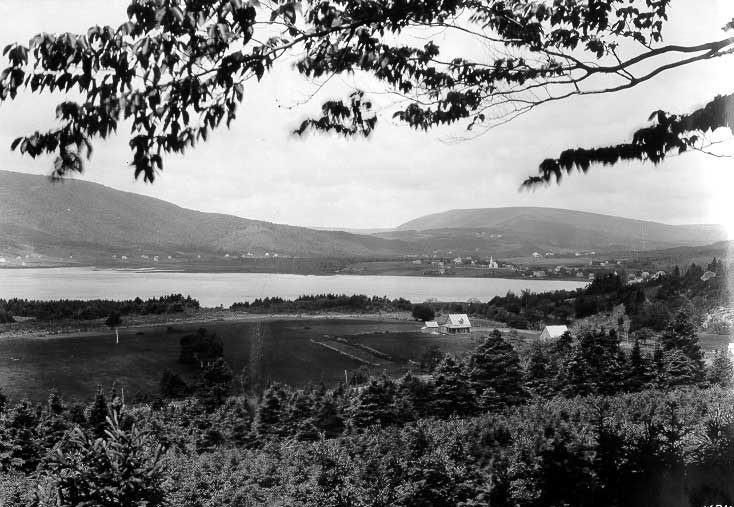 View of Whycocomagh and Bras d'Or Lakes from Salt Mountain