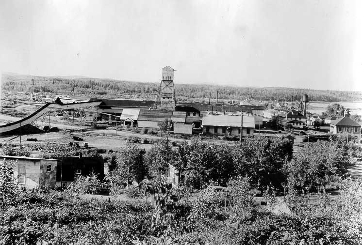 View of Teck-Hughes Gold Mine