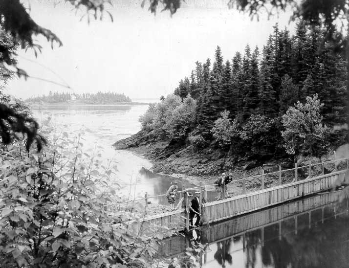 Salmon hatchery at New Mills, New Brunswick