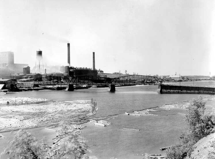 Pulp mill at Bathurst, New Brunswick