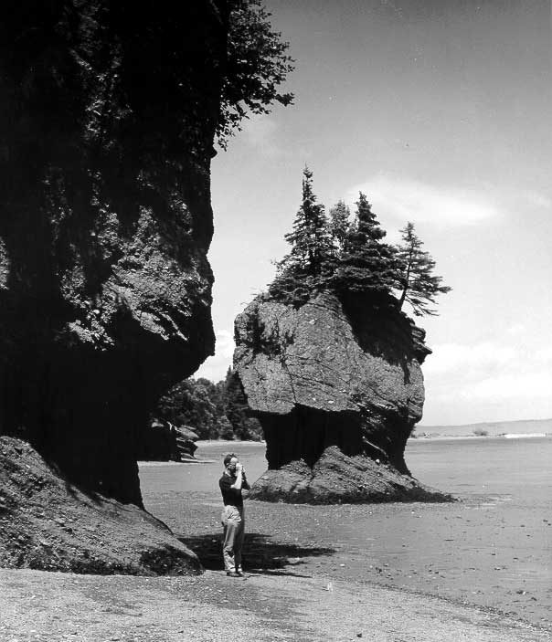 Watching the tide at Hopewell Rocks, New Brunswick