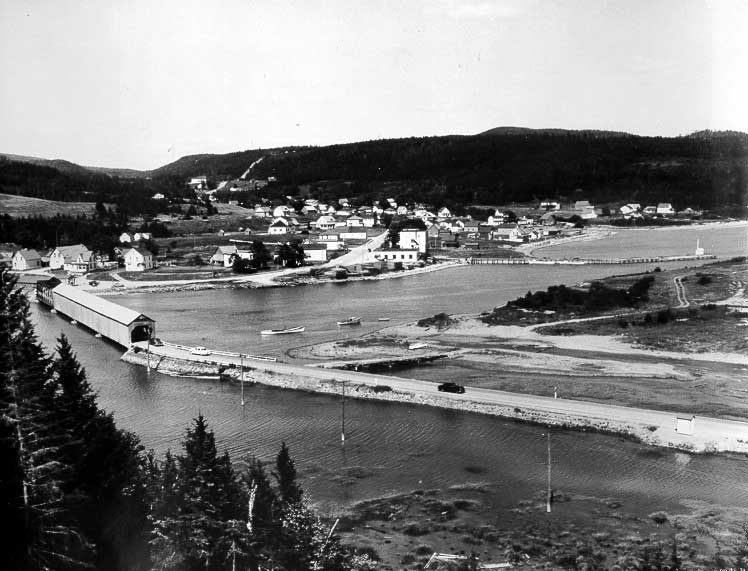 Town of Alma bordering Fundy National Park