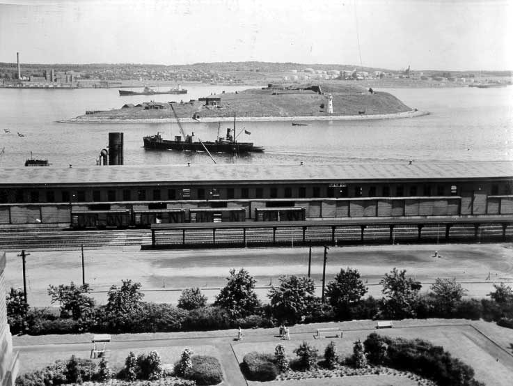Halifax harbour as seen from the Nova Scotian Hotel