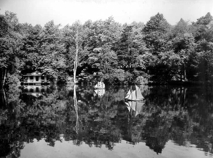 Griffin's pond within Halifax's Public Gardens