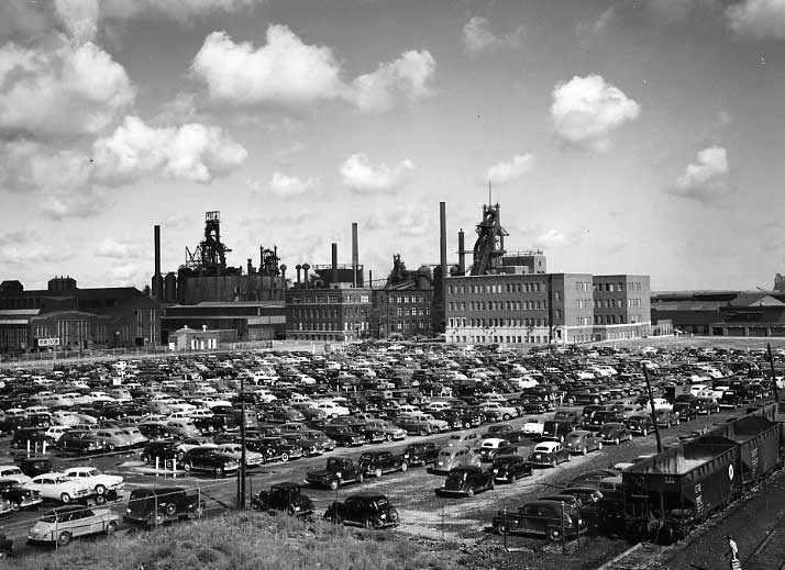 Exterior view of the Steel Company of Canada, Hamilton, Ontario