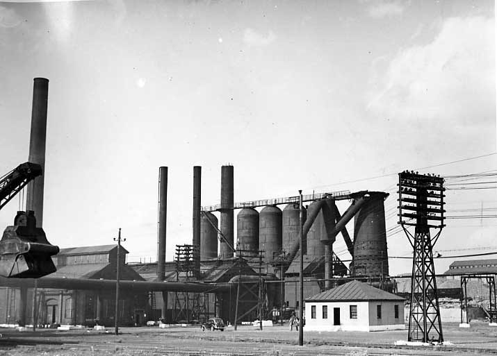 Blast furnace used in making steel