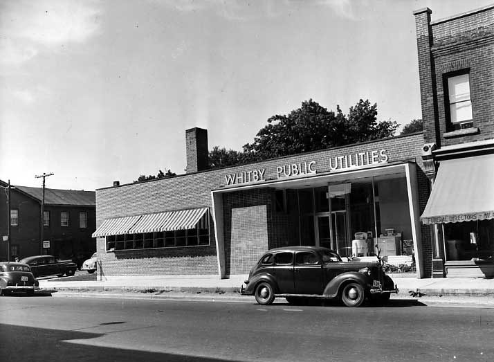 Exterior view of the Whitby public utilities building