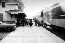 Passengers disembarking at Churchill station