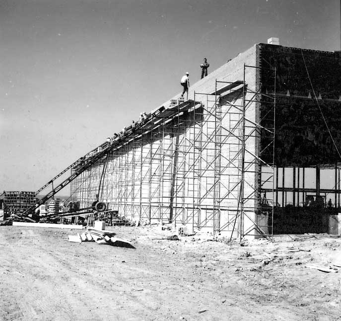 Construction on the Ambercrombie Point Mile site of the Scott Maritimes Pulp Ltd.