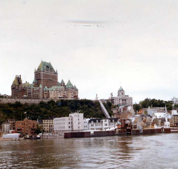 Quebec skyline from Levis, Que.