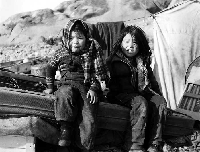 Two young Cree girls