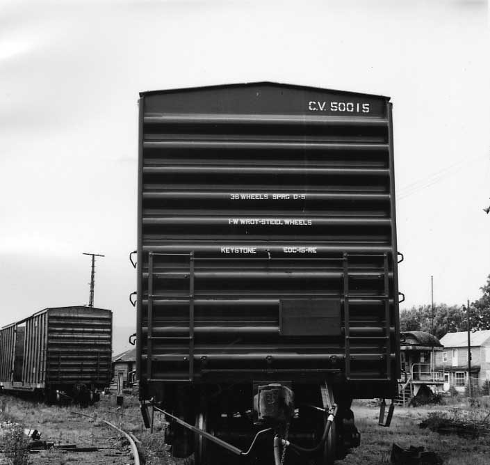 Central Vermont Railway 100 ton box car 50015, built by Berwick Forge & Fabricating