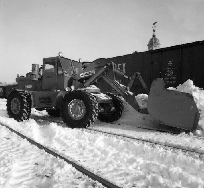 Central Vermont Railway snow clearing equipment at White River Junction