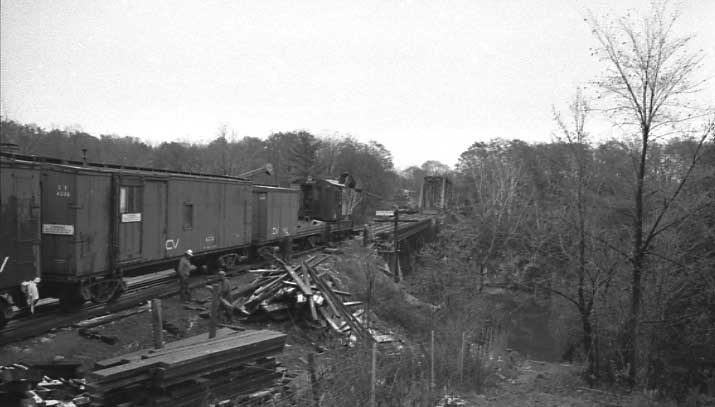 Replacement of a bridge at Winooski, Vermont, Central Vermont Railway