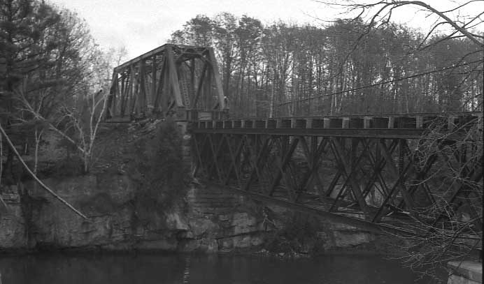 Replacement of a bridge at Winooski, Vermont, Central Vermont Railway