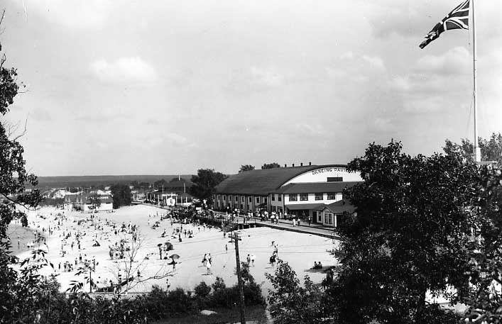 Dancing pavillion at Grand Beach, Lake Winnipeg