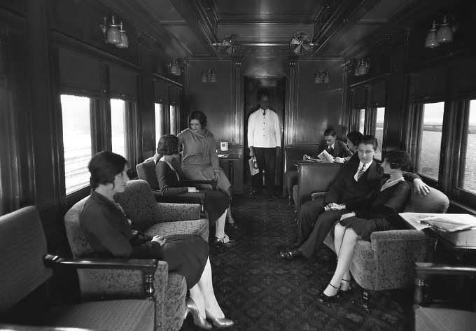 Parlor car on Central Vermont Railway service.