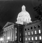 The Alberta Legisative Buildings at night