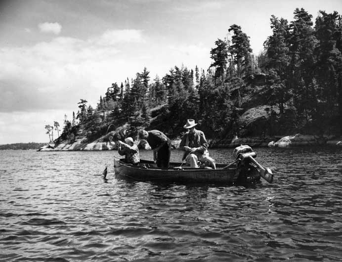 Fishing at Minaki