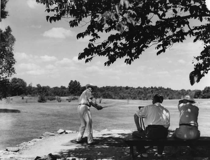 On the golf course at the Royal Muskoka Hotel