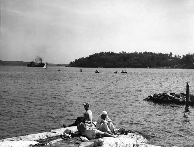 A view of Georgian Bay waters at Parry Sound