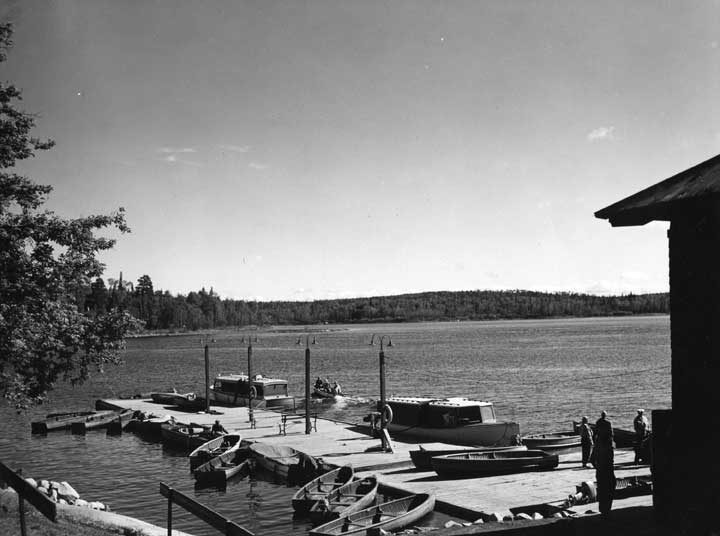 Docks at Minaki Lodge