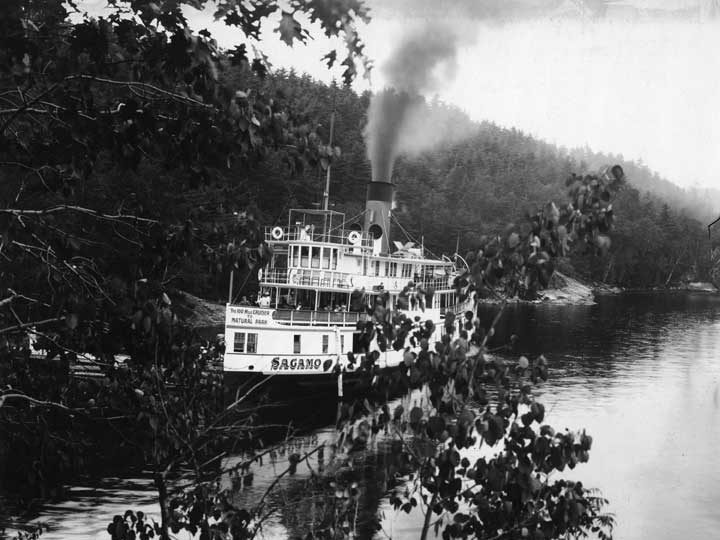 The Sagamo on a hundred-mile cruise, Muskoka Lakes