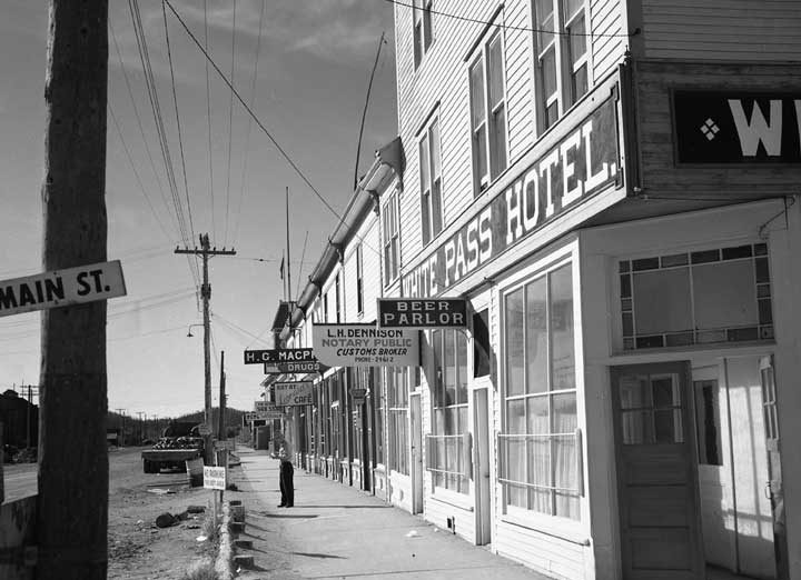 A street scene at Whitehorse, Yukon Territory
