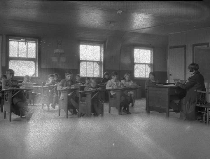 School children in a classroom
