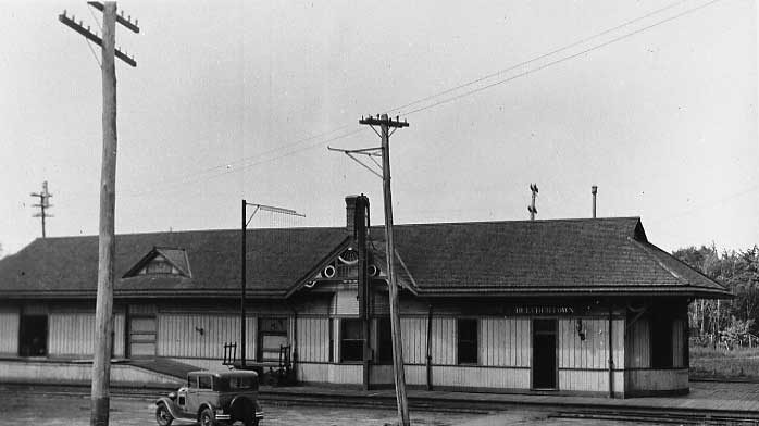 Belchertown, Massachusetts, Central Vermont Railway and Boston & Maine Railroad Union Station