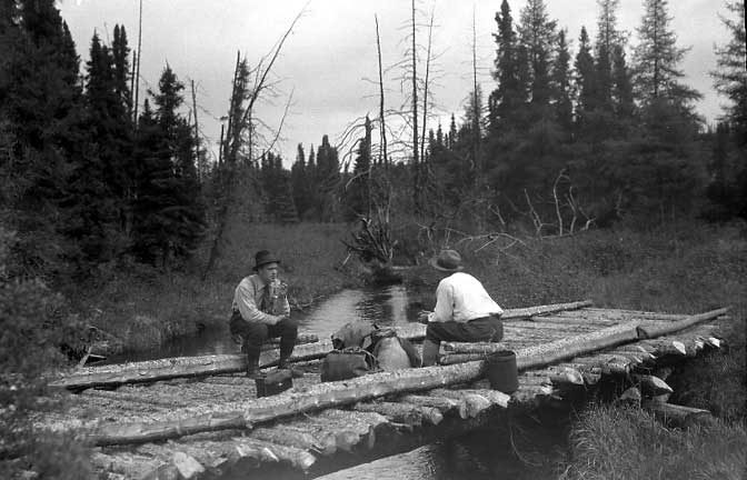 Stopping for a rest on a bridge