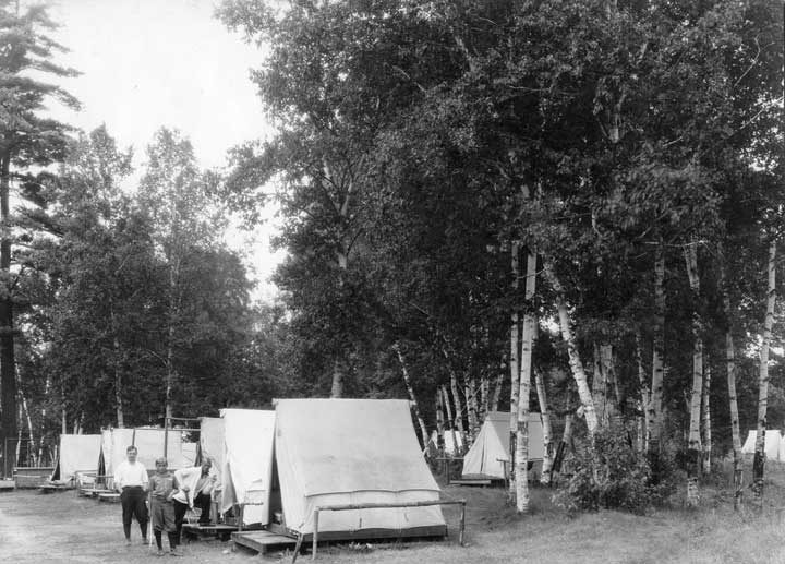 A view of Kewaydyn Camp, Temagami